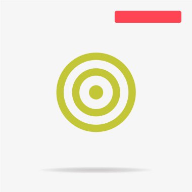 Hedef simgesi. Vektör konsept illüstrasyon tasarımı için.