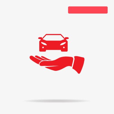 Otomatik ve el simgesi. Vektör konsept illüstrasyon tasarımı için.