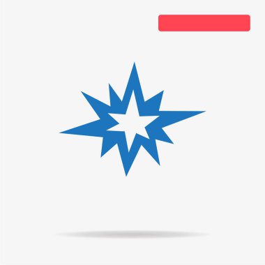 Boom simgesi. Vektör konsept illüstrasyon tasarımı için.