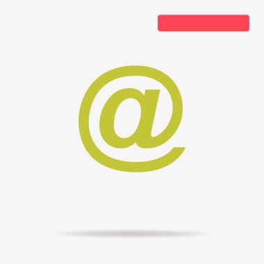 E-posta simgesi. Vektör konsept illüstrasyon tasarımı için.