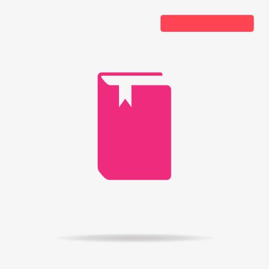 Kitap simgesi. Vektör konsept illüstrasyon tasarımı için.