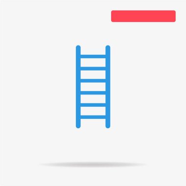 Merdiven simgesi. Vektör konsept illüstrasyon tasarımı için.