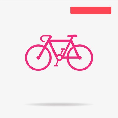 Bisiklet simgesi. Vektör konsept illüstrasyon tasarımı için.