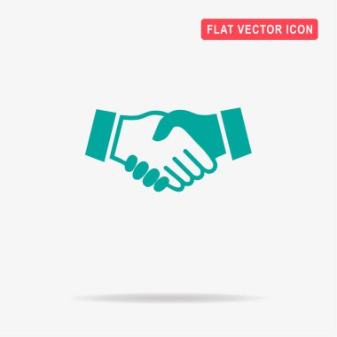 El sıkışma simgesi. Vektör konsept illüstrasyon tasarımı için.