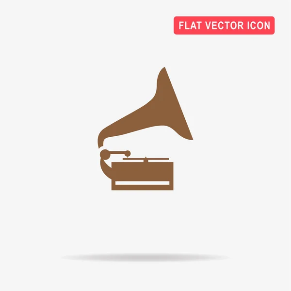 Icône Gramophone Illustration Vectorielle Concept Pour Design — Image vectorielle