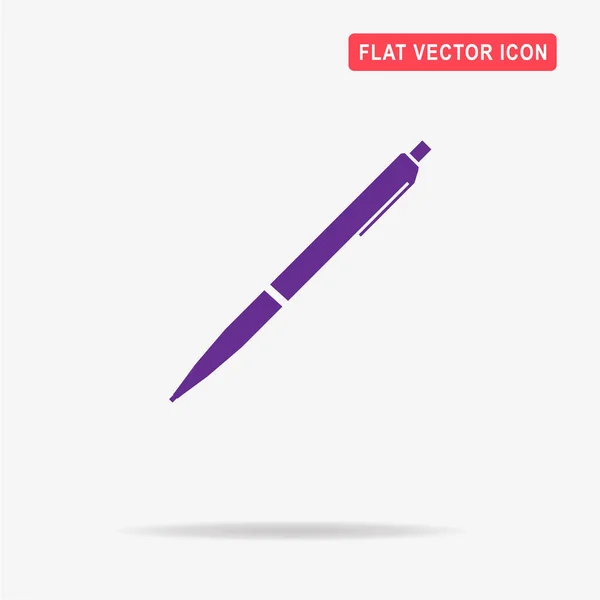 Значок Шариковой Ручки Векторная Концепция — стоковый вектор