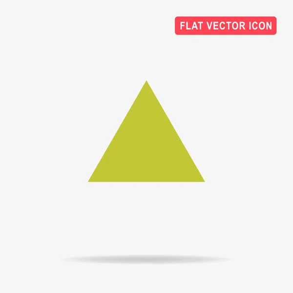 Triangle Icon Vector Concept Illustration Design — Stock Vector