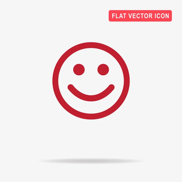 幸せそうな顔アイコン デザインのベクトルの概念図 — ストックベクタ