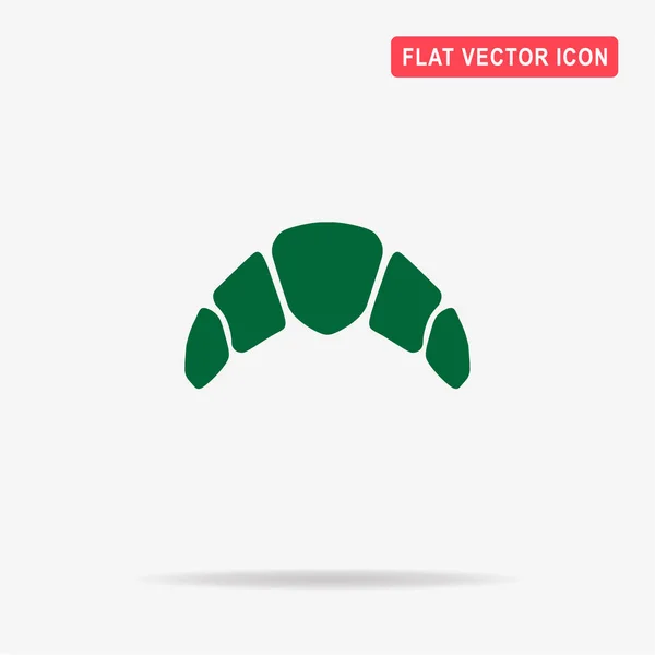 Croissant Ikonen Begreppet Vektorillustration För Design — Stock vektor