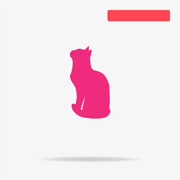 Icono Gato Ilustración Del Concepto Vectorial Para Diseño — Vector de stock