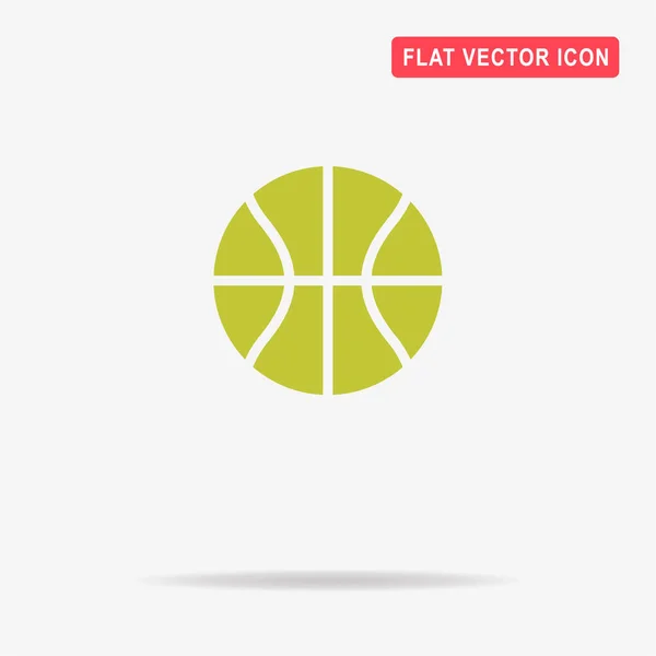 Basketbal Pictogram Vectorillustratie Concept Voor Ontwerp — Stockvector