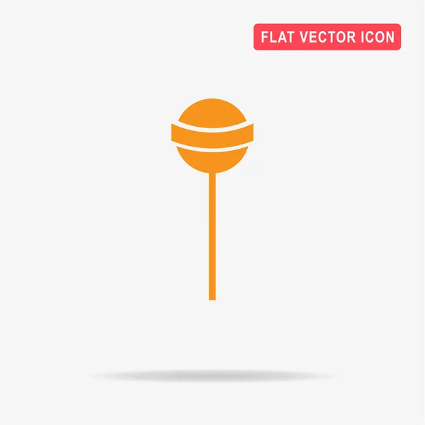Lollipop Icon Vector Concept Illustration Design — Stock Vector