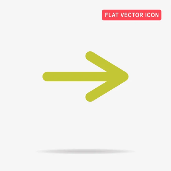 Icono Flecha Ilustración Del Concepto Vectorial Para Diseño — Vector de stock