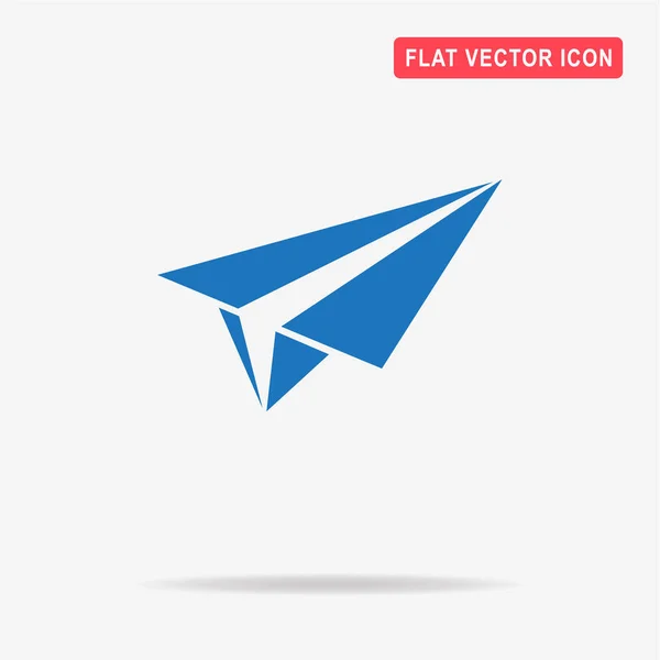 Icono Avión Papel Vector Concepto Ilustración Para Diseño — Vector de stock