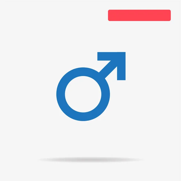 Male Sexual Orientation Icon Vector Concept Illustration Design — Stock Vector