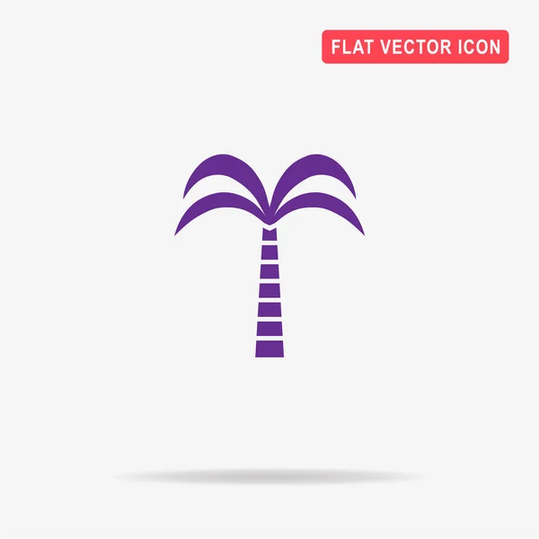 Palmensymbol Vektor Konzept Illustration Für Design — Stockvektor