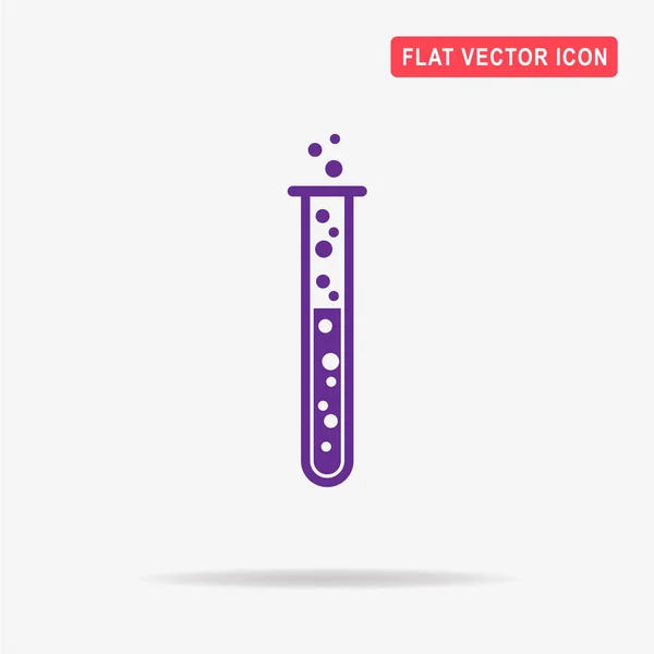 Icono Del Tubo Ensayo Ilustración Del Concepto Vectorial Para Diseño — Vector de stock