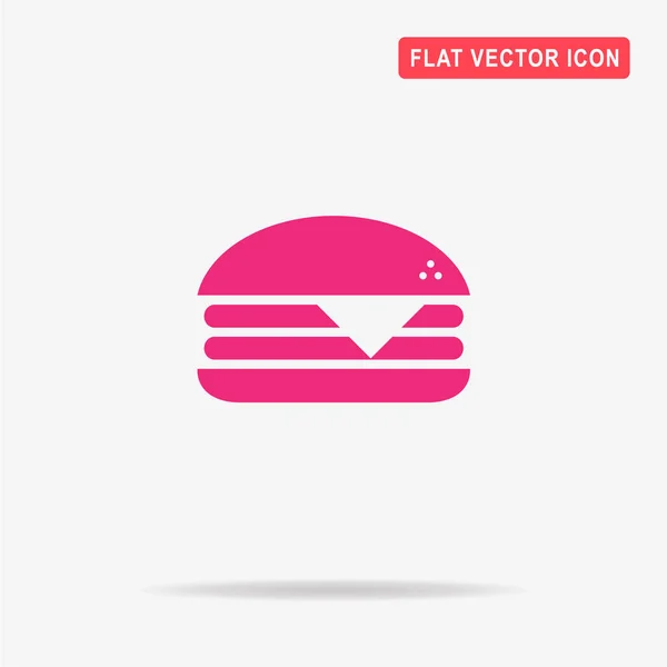 Icono Hamburguesa Con Queso Ilustración Del Concepto Vectorial Para Diseño — Vector de stock