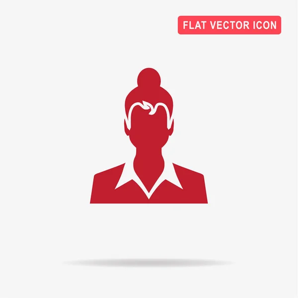 Woman Icon Vector Concept Illustration Design — Stock Vector