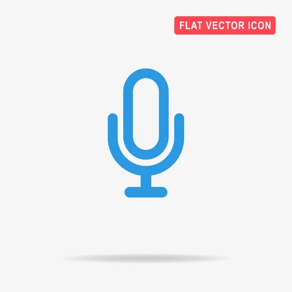 Microfoon Pictogram Vectorconcept Illustratie Voor Ontwerp — Stockvector