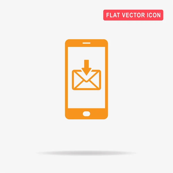 Mobiele Mailpictogram Vectorillustratie Concept Voor Ontwerp — Stockvector