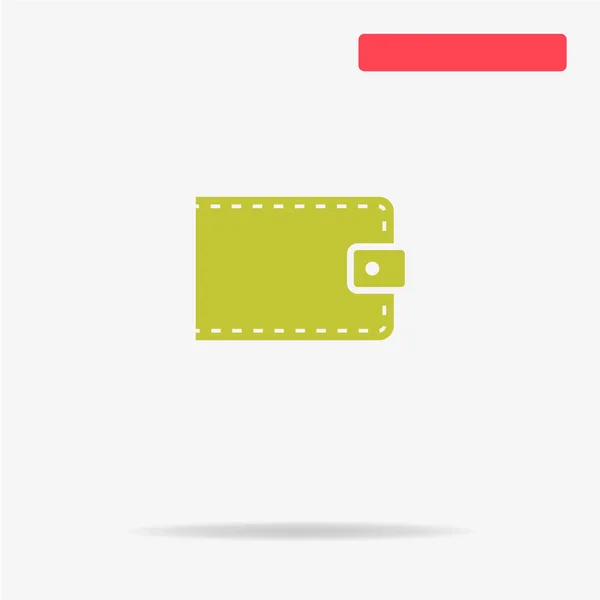 Wallet Icon Vector Concept Illustration Design — Stock Vector