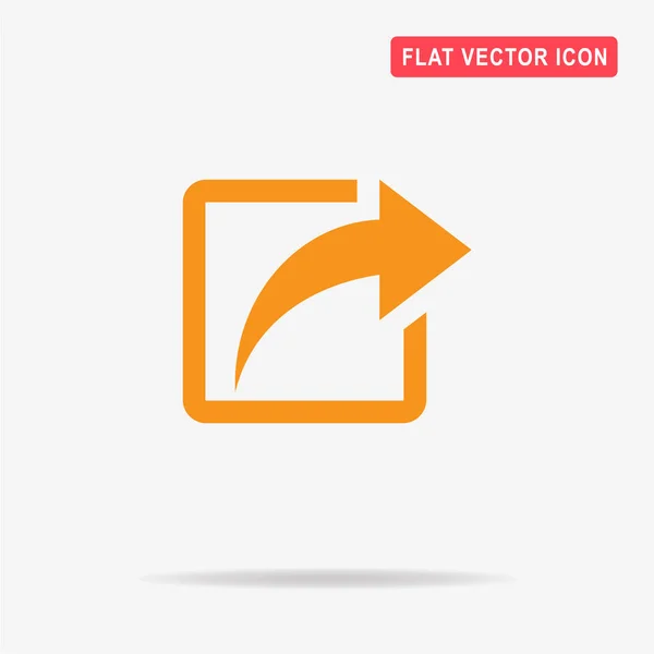 Compartir Icono Ilustración Del Concepto Vectorial Para Diseño — Vector de stock