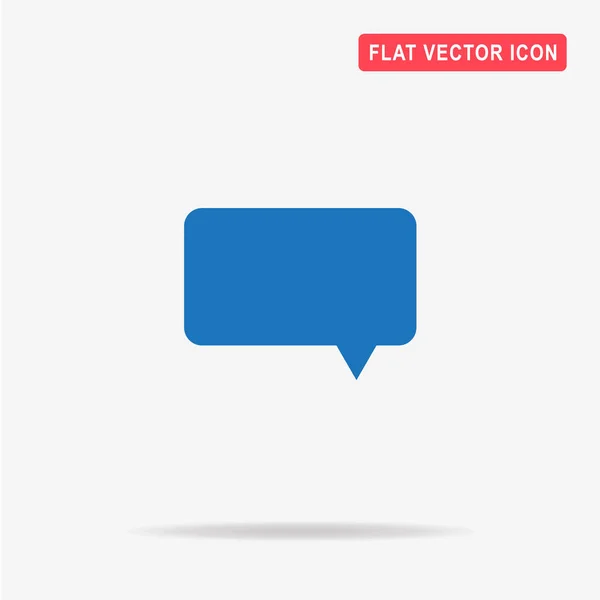 Speech Bubble Icon Vector Concept Illustration Design — Stock Vector