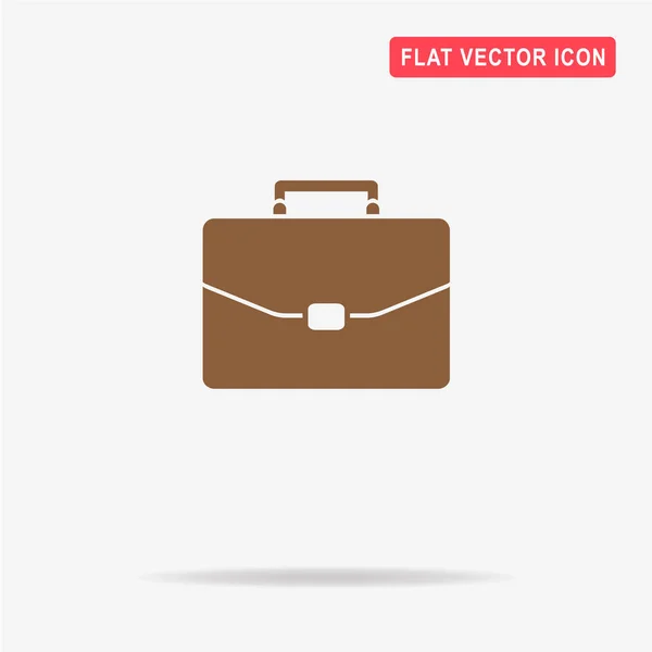 Briefcase Icon Vector Concept Illustration Design — Stock Vector