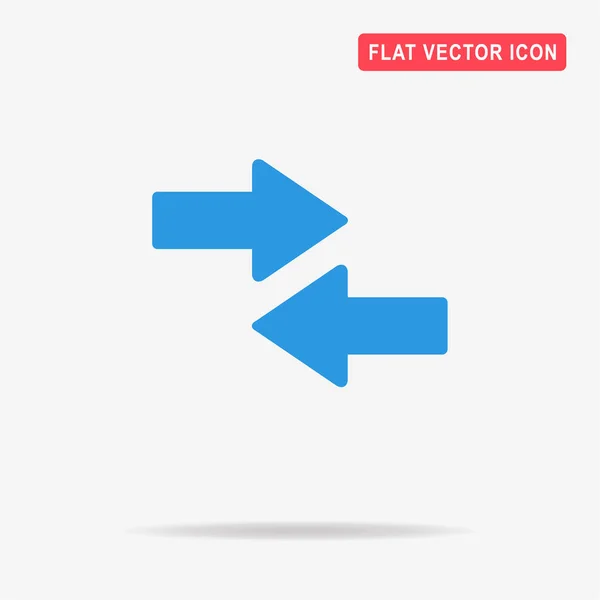 Nyíl Ikonra Vektor Koncepció Illusztráció Design — Stock Vector