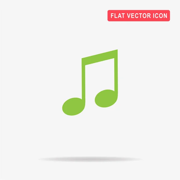 Значок Музичної Ноти Векторна Концепція Ілюстрація Дизайну — стоковий вектор