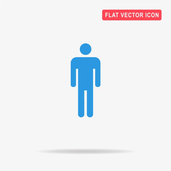 Man Icon Vector Concept Illustration Design — Stock Vector