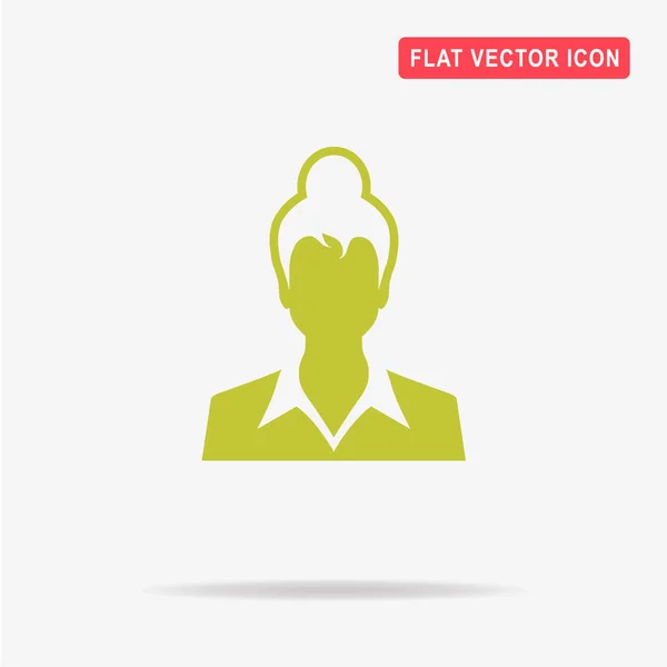 Icono Mujer Ilustración Del Concepto Vectorial Para Diseño — Vector de stock