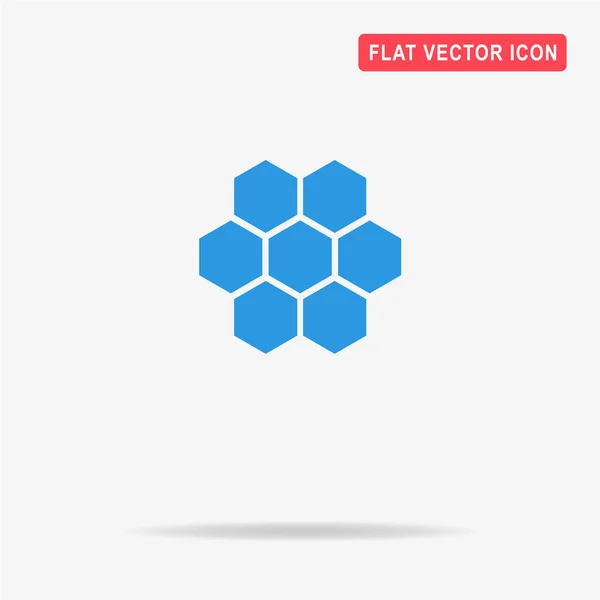 Wabensymbol Vektor Konzept Illustration Für Design — Stockvektor