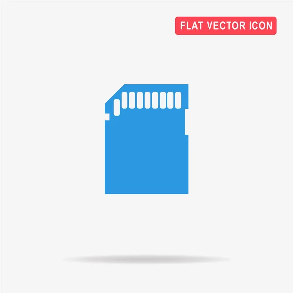 Ícone Cartão Memória Ilustração Conceito Vetor Para Design — Vetor de Stock