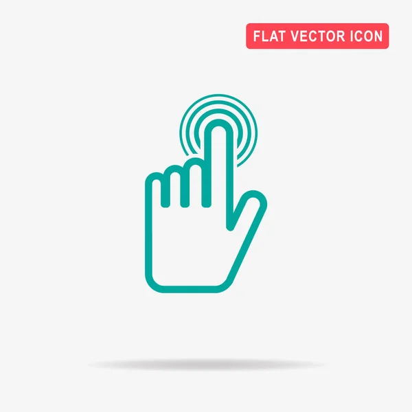 Haz Clic Icono Ilustración Del Concepto Vectorial Para Diseño — Vector de stock