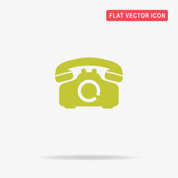 Иконка Телефона Retro Векторная Концепция — стоковый вектор