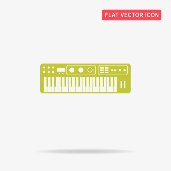 Electronische Toetsenbord Pictogram Vectorillustratie Concept Voor Ontwerp — Stockvector