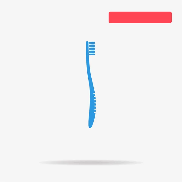 Toothbrush Icon Vector Concept Illustration Design — Stock Vector
