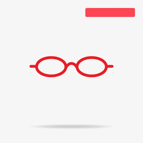 Glasses Icon Vector Concept Illustration Design — Stock Vector