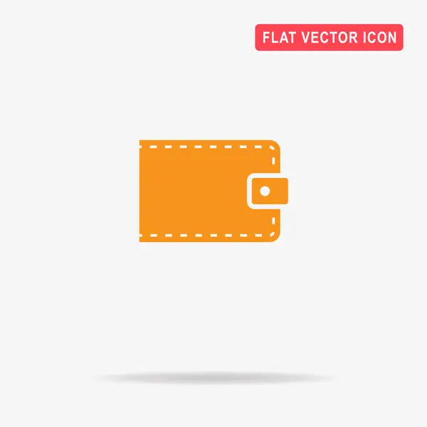 Wallet Icon Vector Concept Illustration Design — Stock Vector
