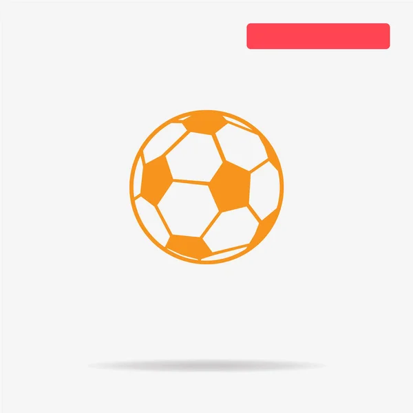 Fußball Ikone Vektor Konzept Illustration Für Design — Stockvektor