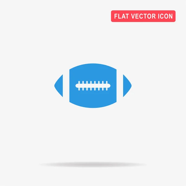 Amerikaans Voetbal Bal Pictogram Vectorillustratie Concept Voor Ontwerp — Stockvector