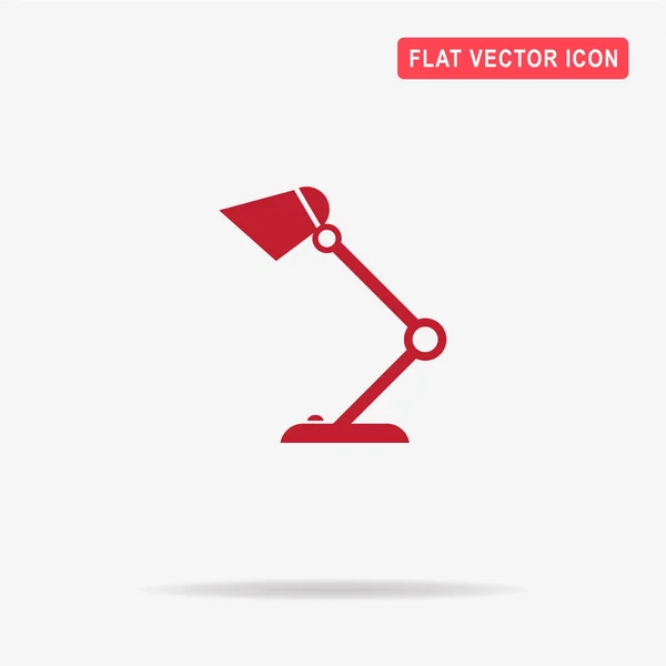 Lamp Tabelpictogram Vectorillustratie Concept Voor Ontwerp — Stockvector