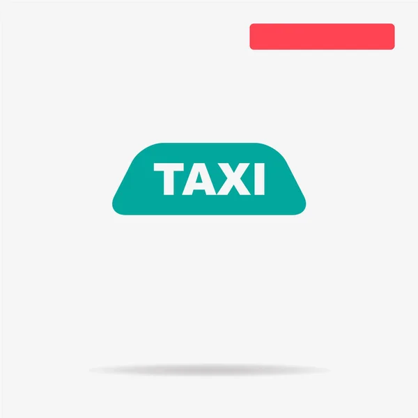 Icona Del Taxi Illustrazione Concettuale Vettoriale Design — Vettoriale Stock
