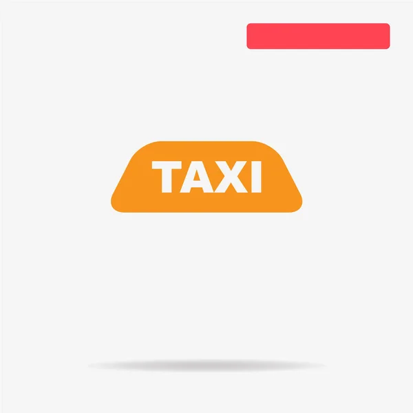 Taxi Ikonen Begreppet Vektorillustration För Design — Stock vektor