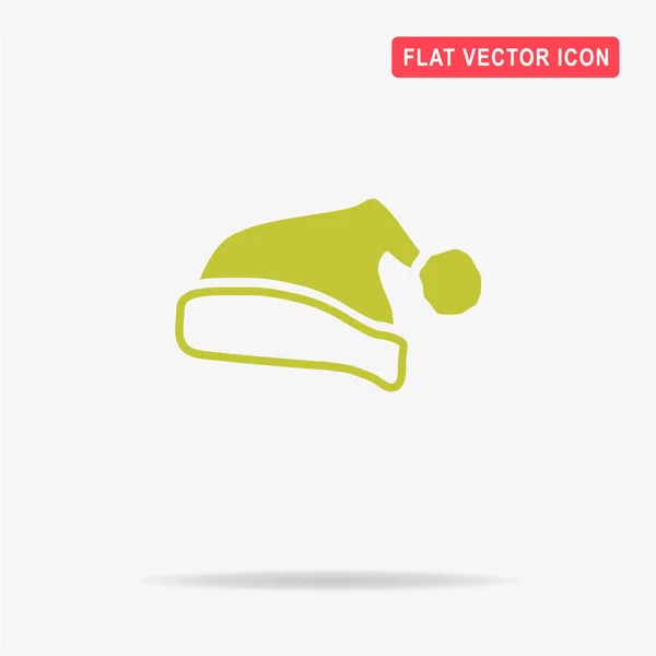 Christmas Santa Claus Hat Icon Vector Concept Illustration Design — Stock Vector