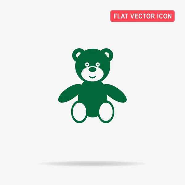 Teddybär Symbol Vektor Konzept Illustration Für Design — Stockvektor