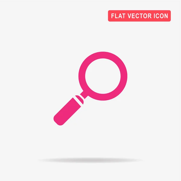 Icono Lupa Ilustración Del Concepto Vectorial Para Diseño — Vector de stock