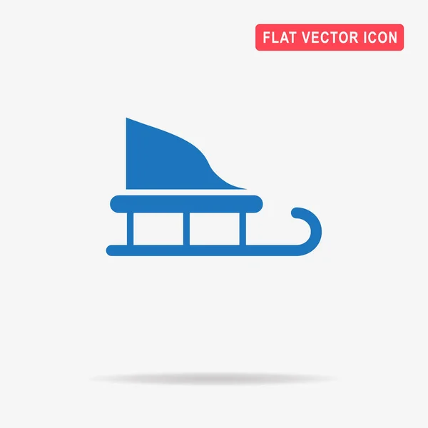 Icono Trineo Navideño Ilustración Del Concepto Vectorial Para Diseño — Vector de stock